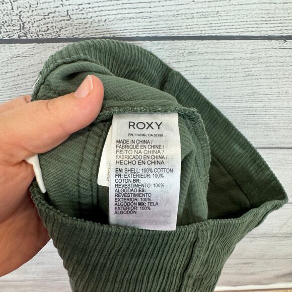 Roxy Women's Amazing Break Green Corduroy Mini Skirt Size Medium - Picture 7 of 7